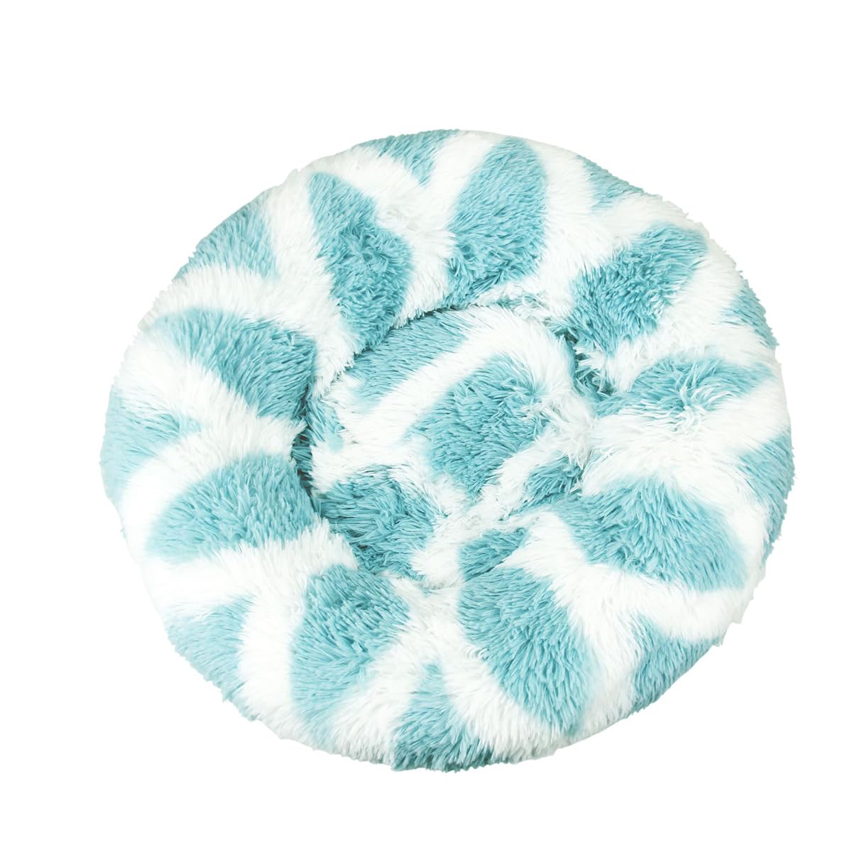 DOTBUY-SHOP Large Dog Bed Washable, Soft Comfy Cat Bed Felt Donut Dog Bed, Pet Bed With Slip-Resistant Bottom, Orthopedic Dog Beds Gift for Small Dogs and Cats (120cm,Blue Texture)