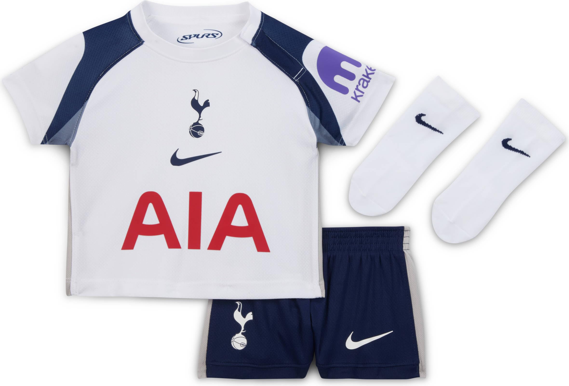 Maillot Foot Bébé Tottenham Hotspur Nike 25/26 - Ensemble Replika Mixte 3 Pièces