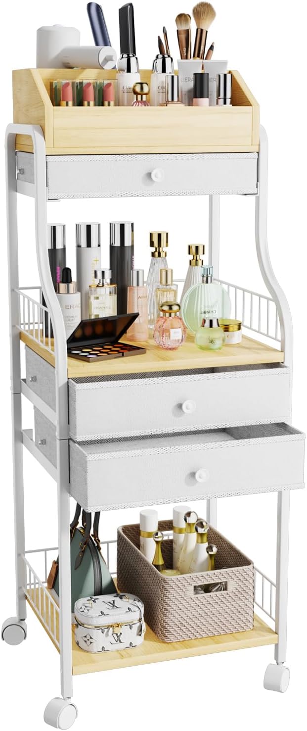 HapiRm 2 Pack Floor Makeup Organizer Storage Skincare