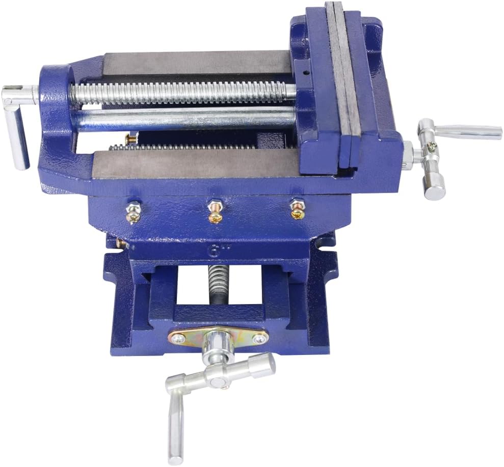 Cross Slide Vise Luxebough, Drill Press Vise 3 Inch for Milling Machine, Heavy Duty XY 2-Way Bench Clamp with Precision Threaded Screws, Premium Steel Construction (6 inch)