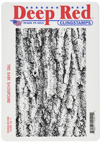 Tree Bark Background Rubber Cling Stamp