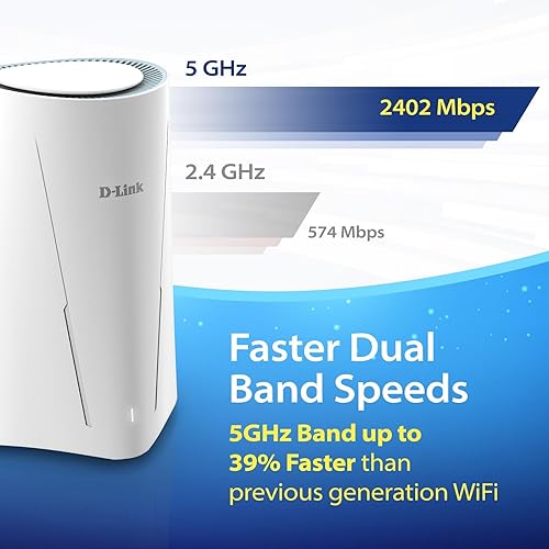 Miniatura 12 de Router WiFi 6 G530 5G NR AX3000 con ranura para tarjeta SIM, puerta de enlace celular, antenas optimizadas de alta ganancia, failover dual WAN,