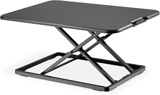 DIGITUS Ergonomic seat/standing table mount - 6 height settings - 8 kg load capacity - 67x47 cm workspace - Standing desk - Black