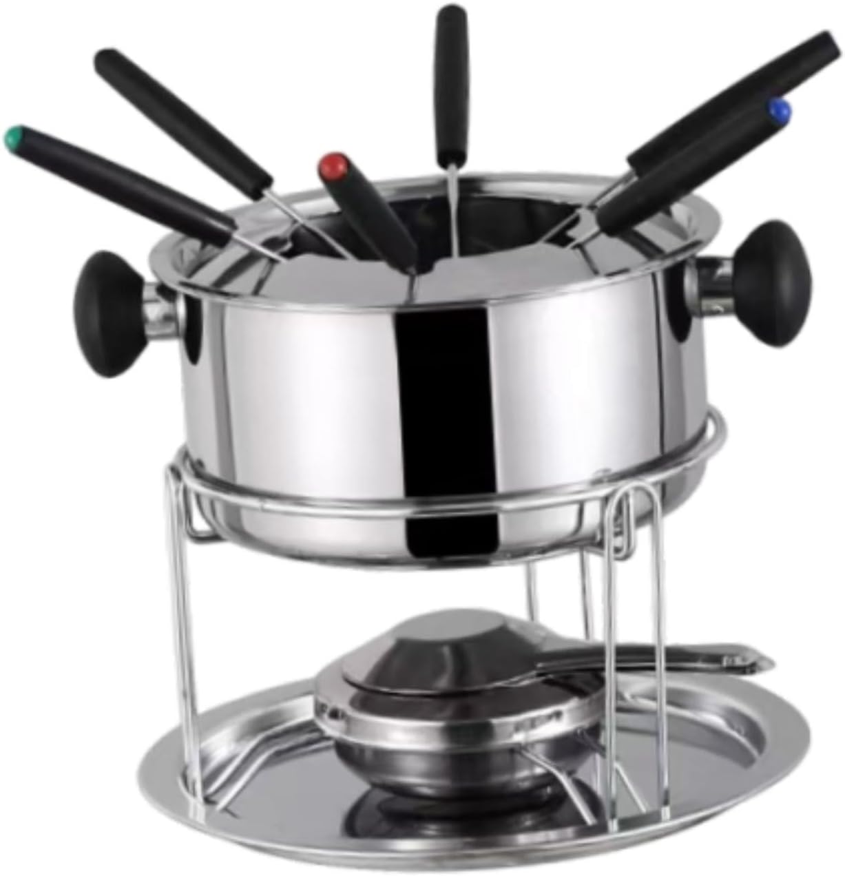 Fondue Set Chocolate Compact Cheese Melting Fondue Warmer Mug Melt Hot Pot Bowl Set for Anniversary Cheese Tapas