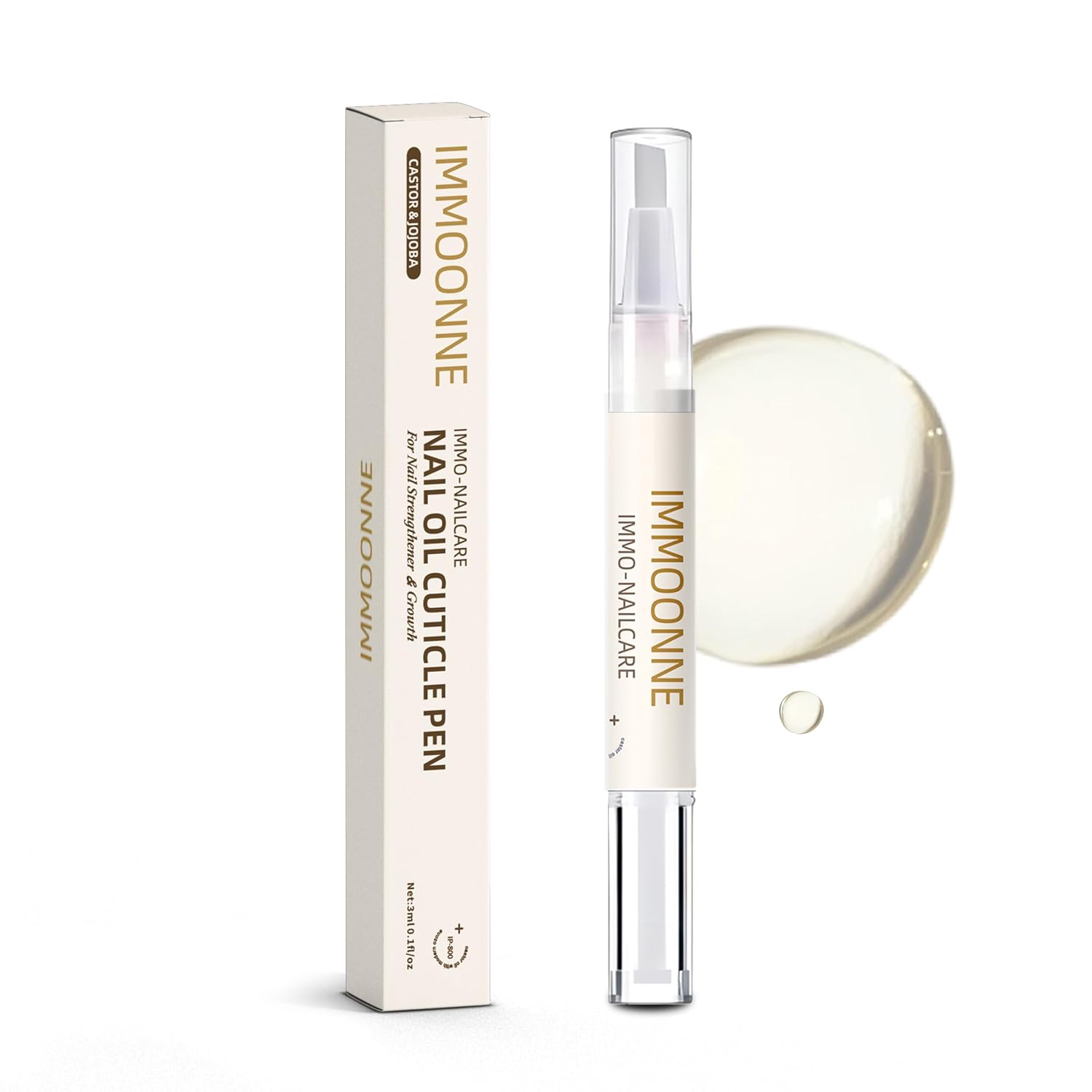Immo Nail Oil Cuticle Pen, Ozone-Infused, 0.1 fl oz