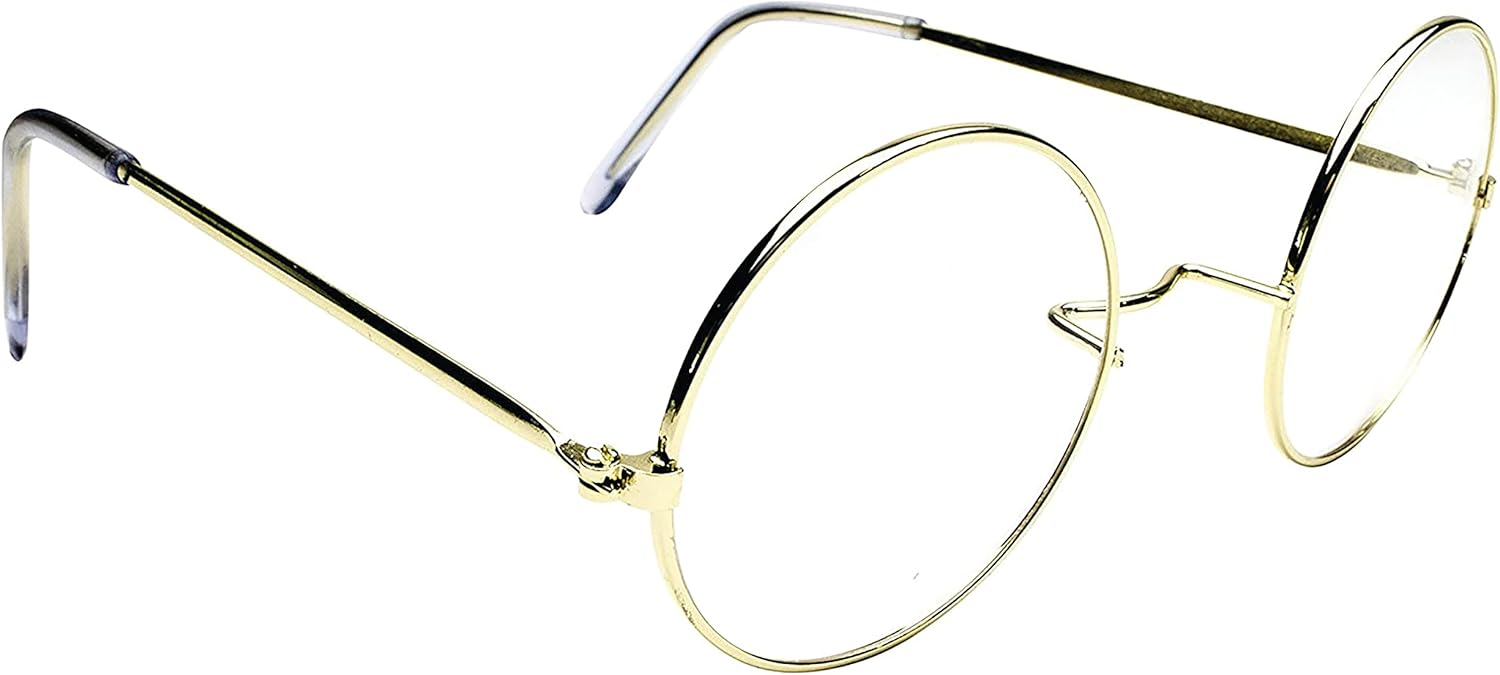 Kangaroo Santa Claus Glasses, Gold, One Size Fits Most : Clothing, Shoes & Jewelry