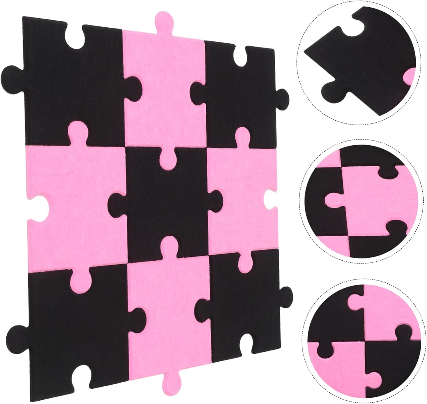 PRETYZOOM 9pcs Felt Wall Tiles for Quilting Self-Adhesive Felt Puzzle Board Decorative Board for Wall Adhesive Bulletin