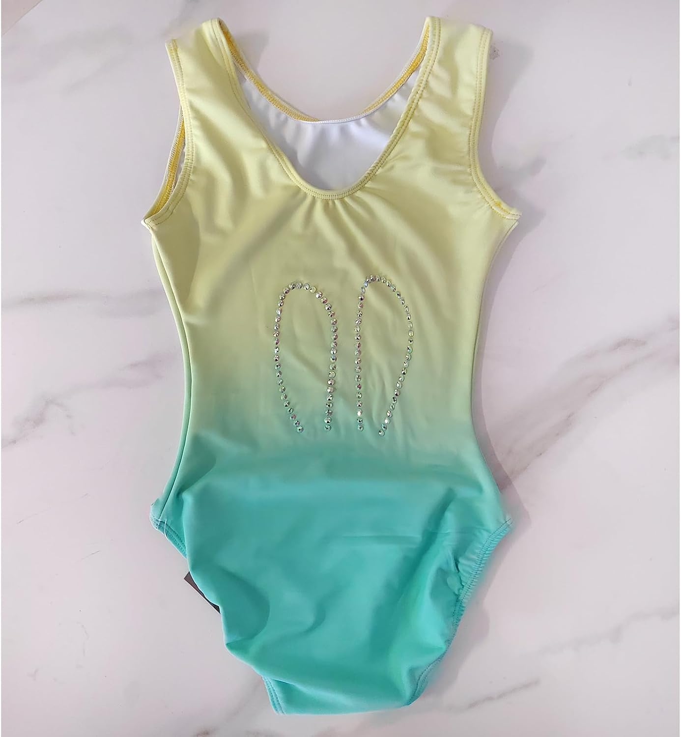 Yellow Green Gymnastics Leotards for Girls Competing with Stunning Design