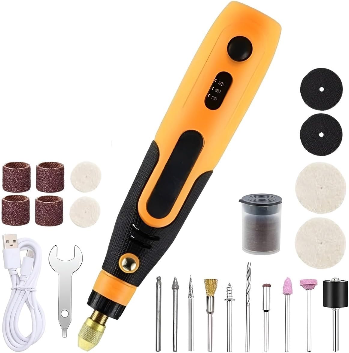 Micro Mini Retifica Portátil Recarregável à Bateria para Artesanato 75 ...