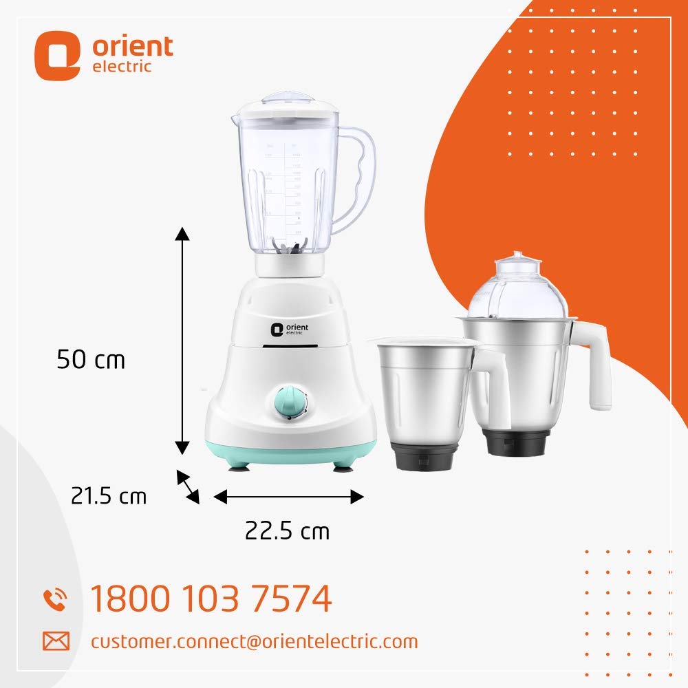 Buy Orient Electric Kitchen Kraft MGKK75B4 750Watts 4-Jar Mixer