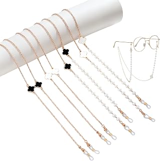 XFSAFDM 4PCS Specs For Women, Specs Holder Strap, Spectacle Chain For Women Stylish, Specs Chain For Women Stylish, 24k Go... Price In India