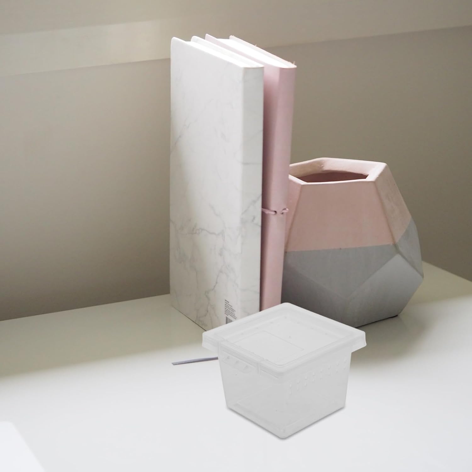 BESPORTBLE 100pcs Transparent Reptile Breeding Box Durable Feeding Container for Lizards Snakes Frogs and Insects Quarantine and Daily Care