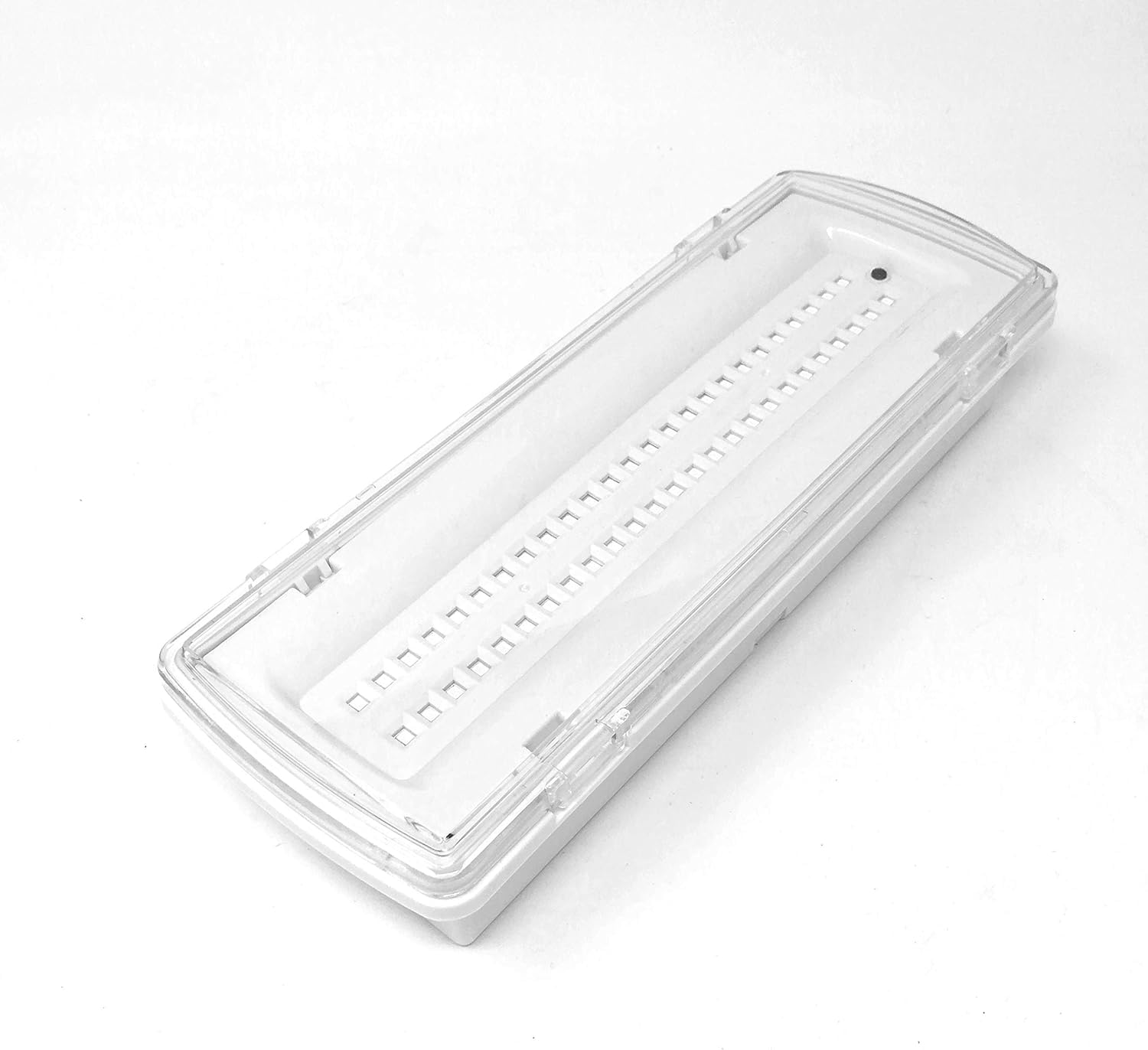 SQUADO - Lampada di Emergenza con 50 Led Completa di Incasso + Batteria Luce Bianca 4 W [Classe di efficienza energetica A] (Confezione da 2)