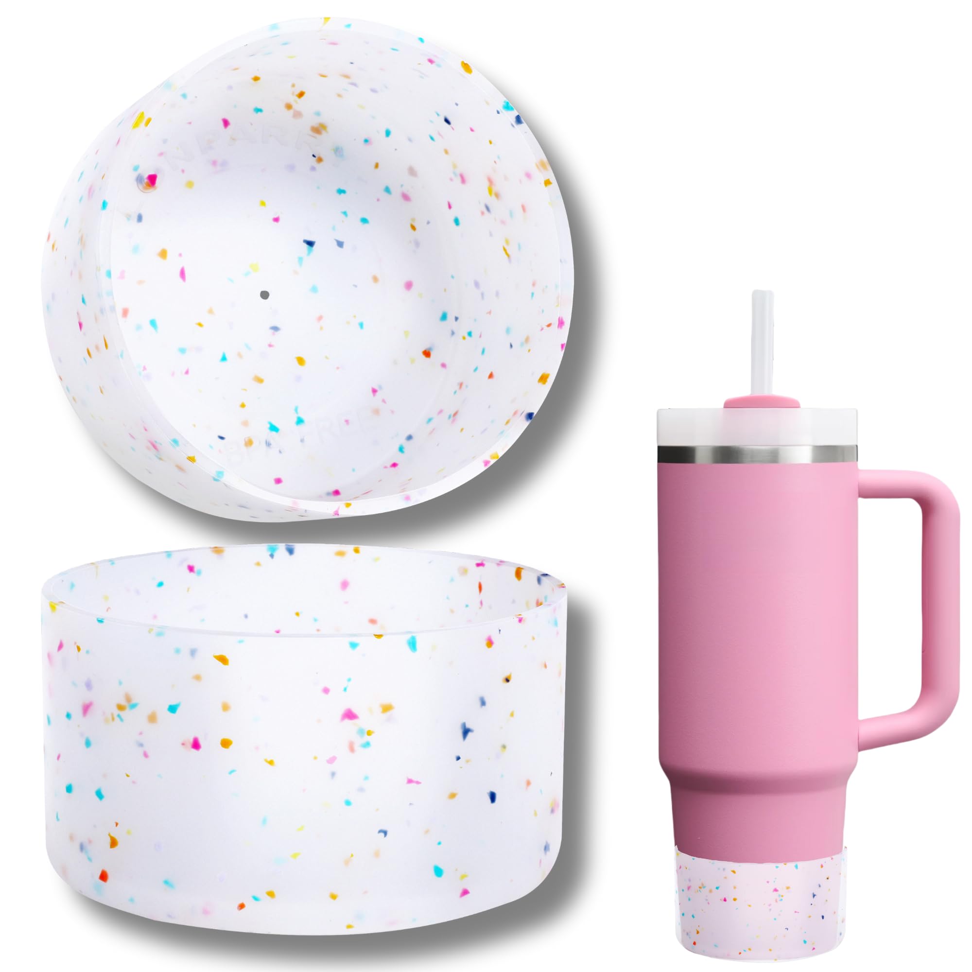 2-Pack Silicone Boot for Stanley 30 40 OZ Cup, Boots for Stanley Cup Accessories, Non-Slip Tumbler Bottom Protector Cover, Noise Reduction Protective