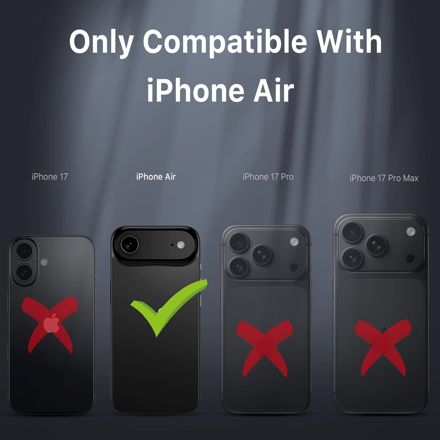 M MYBAT PRO Maverick Series Rogue Edition Phone Case for iPhone Air Case,[Compatible with,Magnetic Back,Anti-Drop,Shockproof,Heavy Duty Protection Black (Black, iPhone Air) (Blue) - Image 4