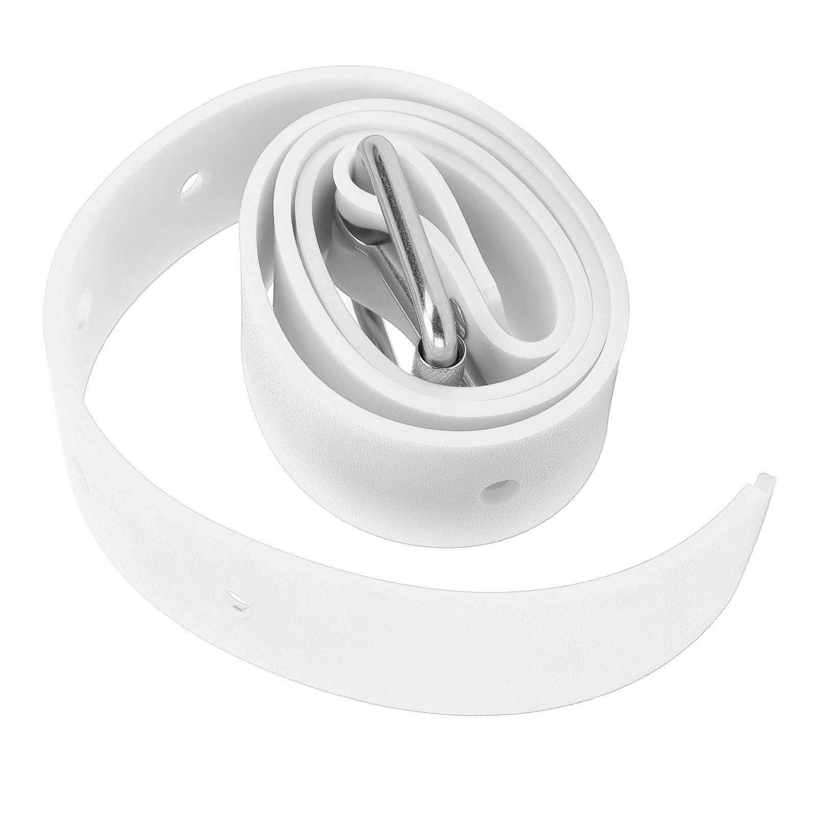 BTSEURY Diving Weight Belt, Silicone Freediving Weight Belt Adjustable Diving Weight Belt with Quick Release Buckle for Diving Spearfishing (White)