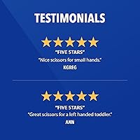 Vista 7 de Westcott Tijeras para niños de mango duro de 5 pulgadas, romas, colores surtidos, paquete de 2