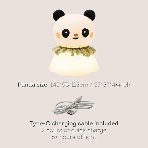 Miniatura 7 de Taf Toys Luz nocturna de silicona para niños, niveles de brillo ajustables y temporizador de 30 minutos, control de grifo, 3 niveles regulables,