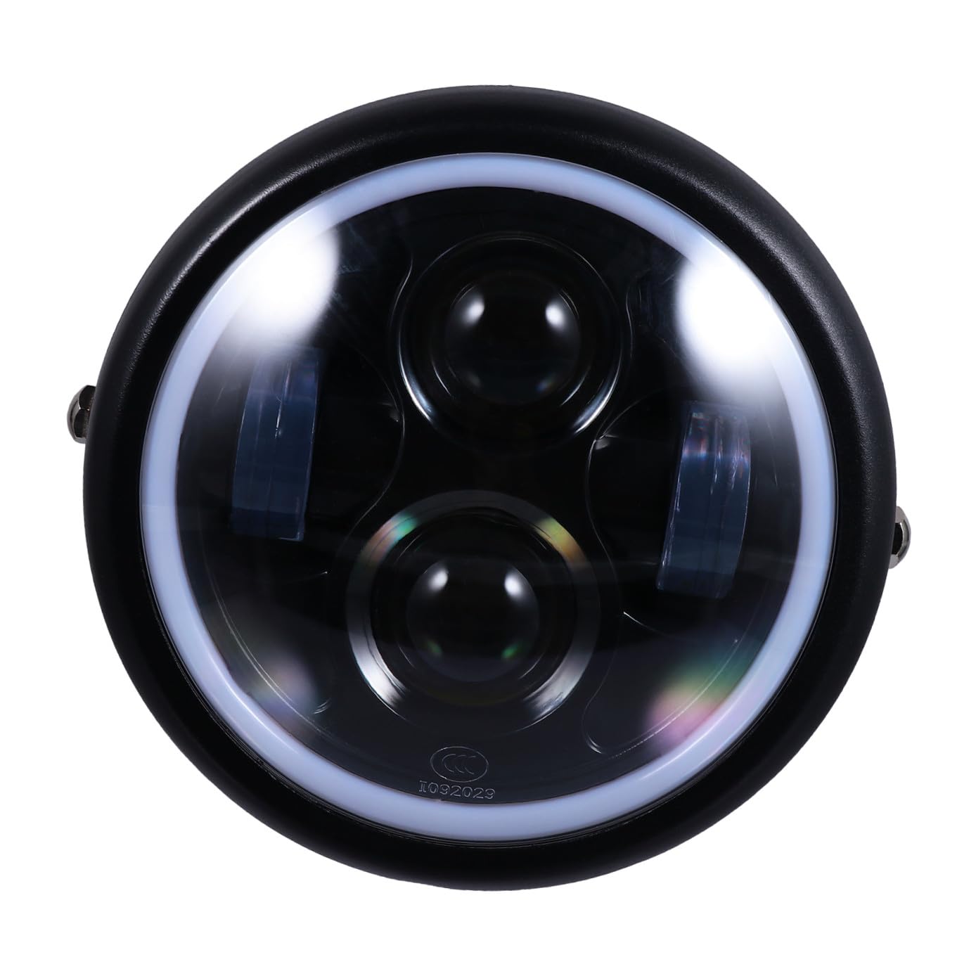 ABOOFAN Faro a LED per Moto Retrò Luce di Guida Notturna, Lampada a LED Resistente All’usura per Guida in Condizioni Avverse, Gruppo Ottico Anteriore Compatibile per Moto Vintage
