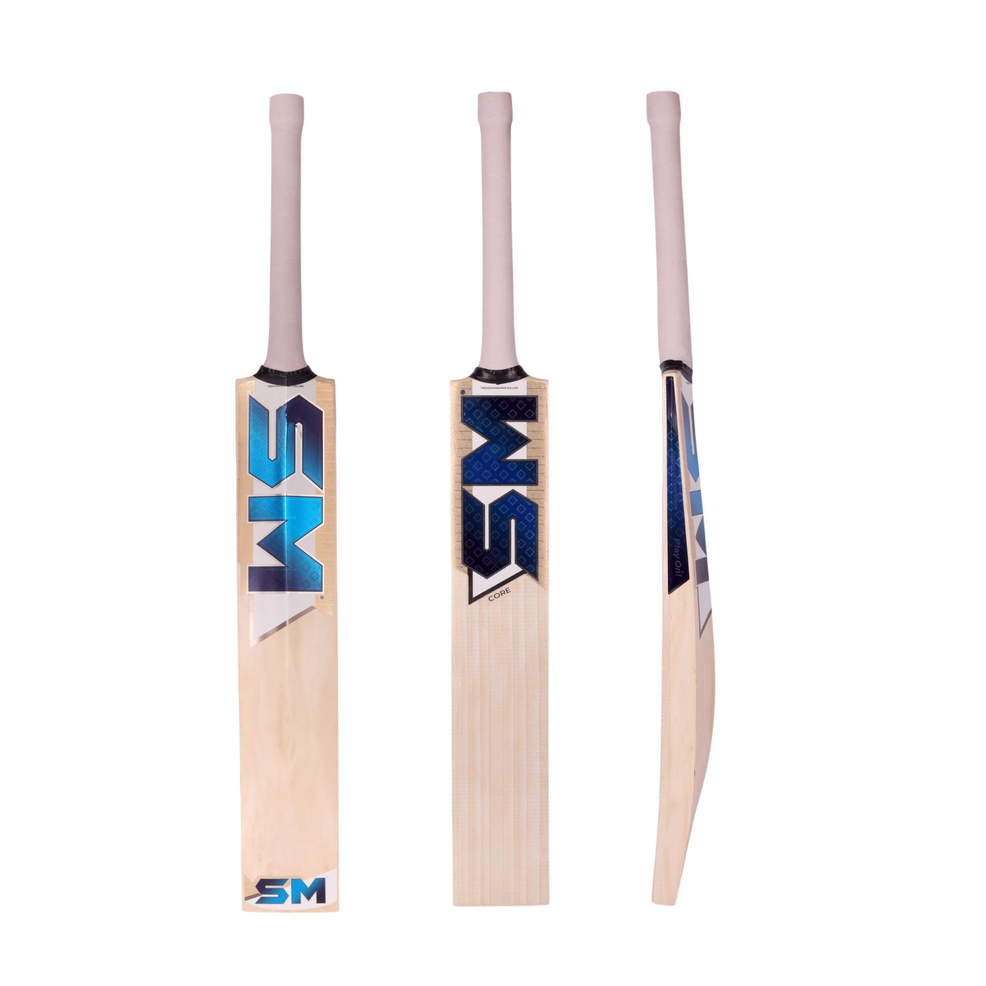 SM Core Kashmir Willow Cricket Bat Senior SH | Massive Bat Profile | Thick Edges | Rebound Technology | Superlight Pickup | Club & Academy Cricket Bat | Size SH-image-19