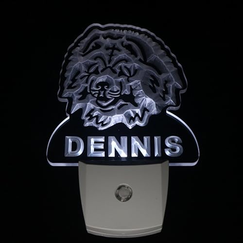 Miniatura 5 de AdvPro ws1062-tm Chow Chow Dog - Luz nocturna personalizada con nombre y sensor de díanoche