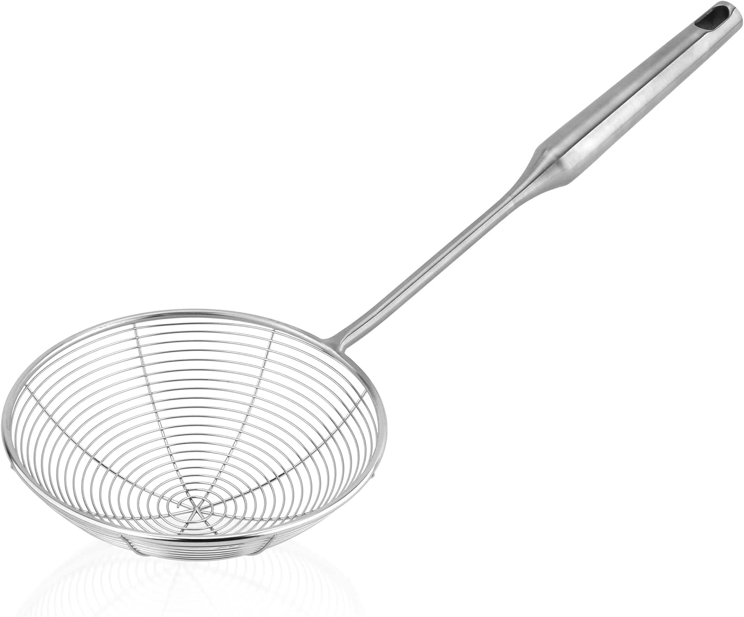 SUNWUKIN 304 Stainless Steel Spider Strainer Skimmer Ladle