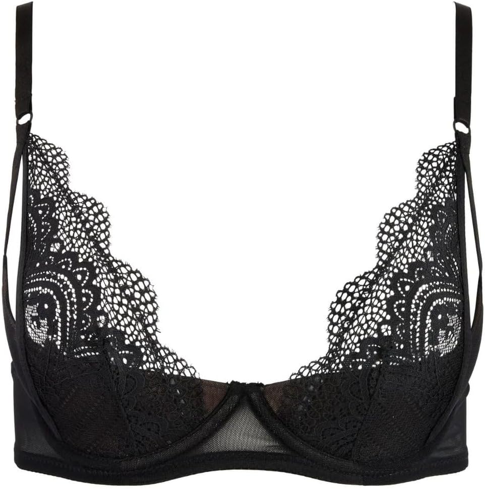 Adore Me Kaia Contour Unlined Bra - 30A-46DDD Underwire Bra for Women with Padded Quarter Cups, Adjustable Straps, & Lace - Image 6