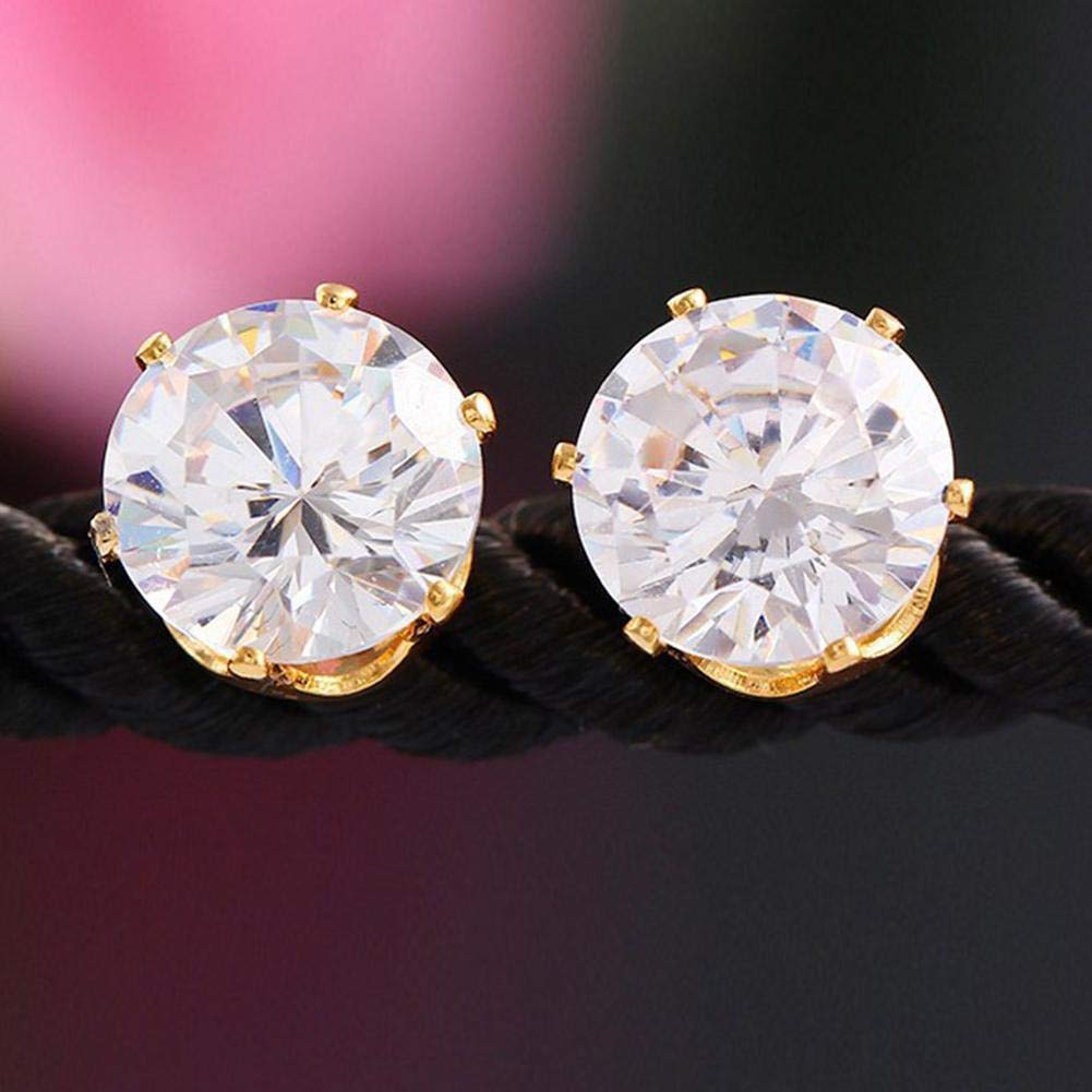 Dedeka Colorful Round 8MM Crystal Zirconia Earrings