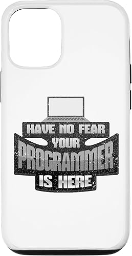 Vista 4 de Funda programadora para iPhone 12 Pro Max con programador de programación no tiene miedo