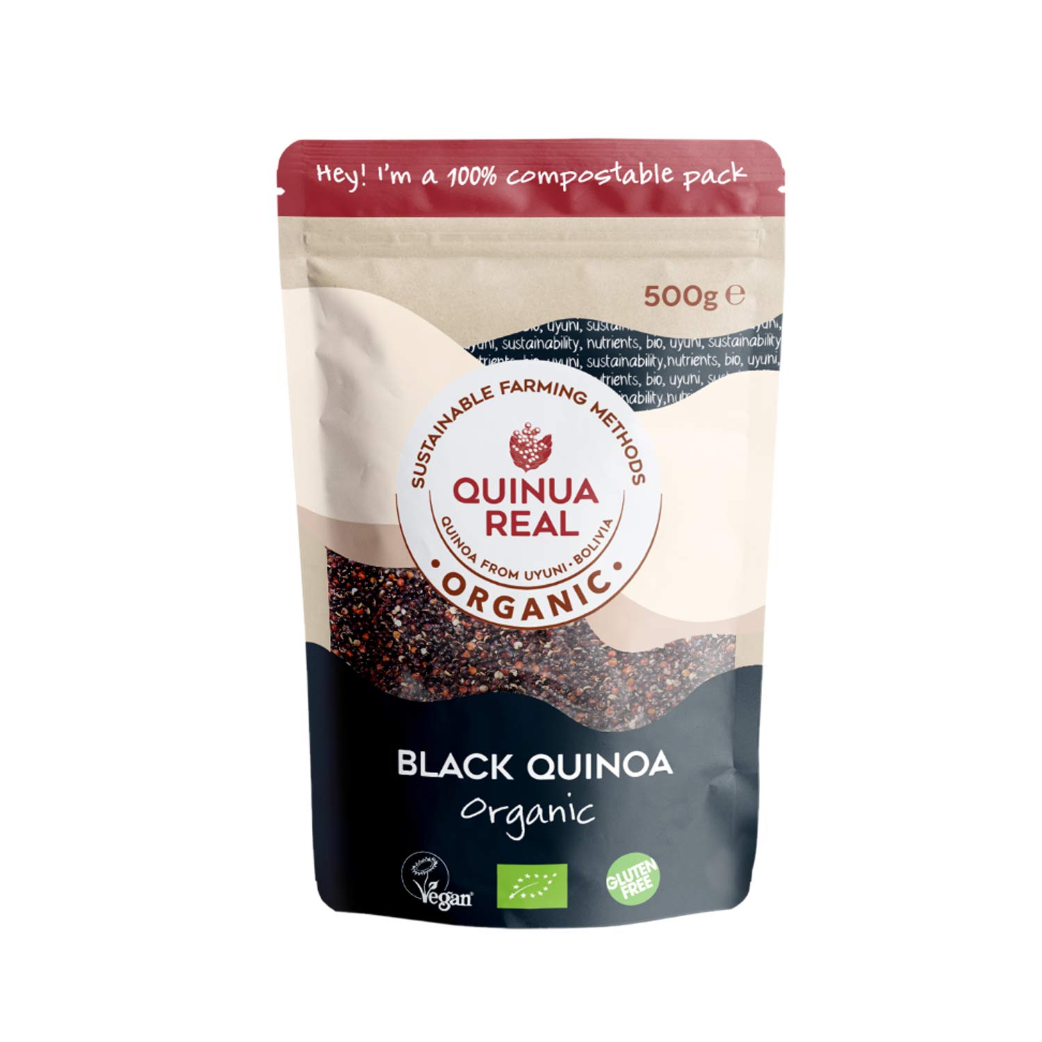 Grano pulido negro quinoa real BIO - Quinua Real - 500 g