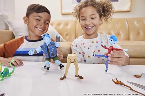 Miniatura 2 de Mattel Disney Pixar - Figura de acción para adelante, juguete coleccionable Barley Lightfoot con aspecto de elfo exclusivo, 7 pulgadas con