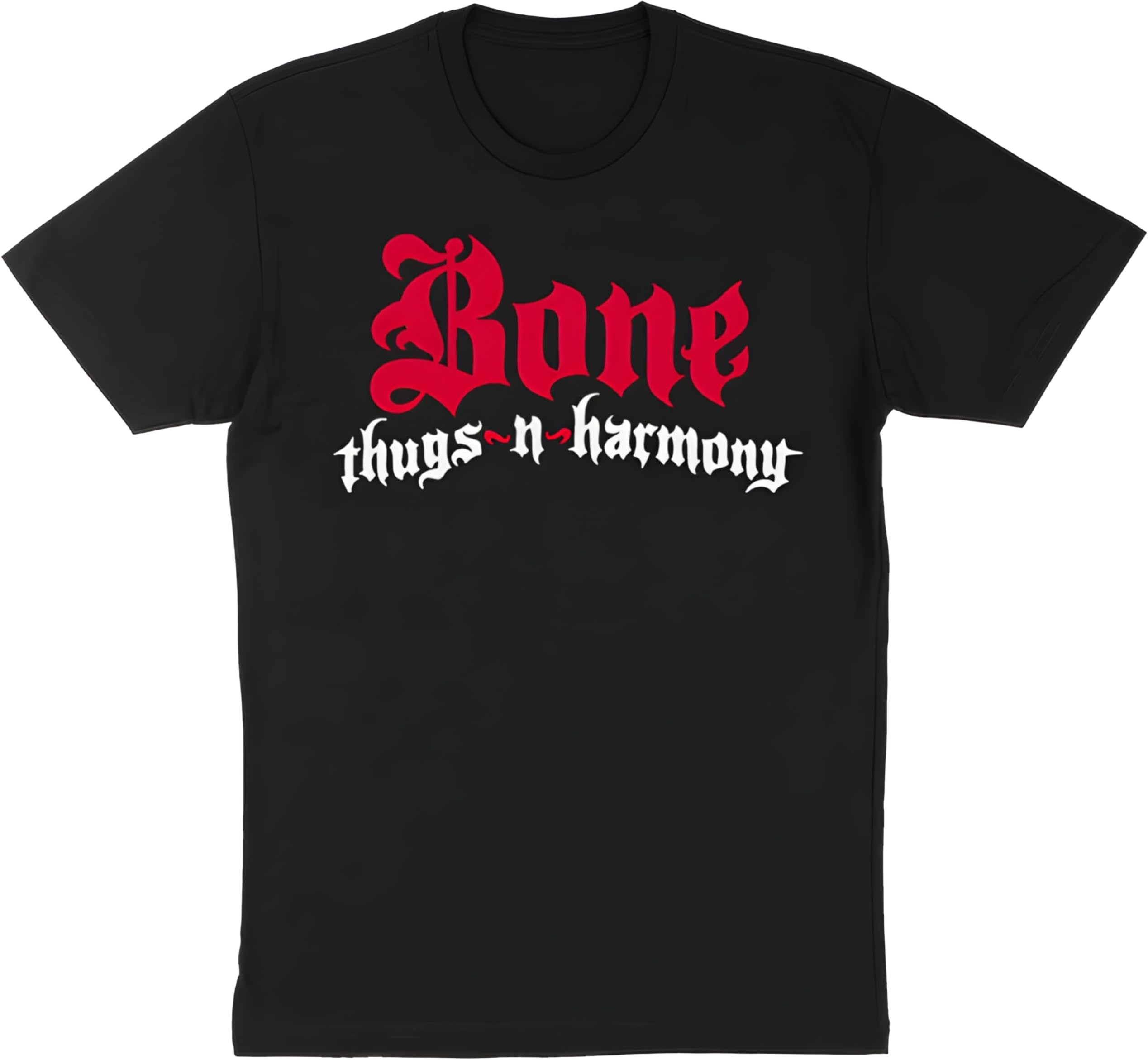 Bone Thugs-N-Harmony Men's Solid Logo Slim-Fit T-Shirt Black | Officially Licensed