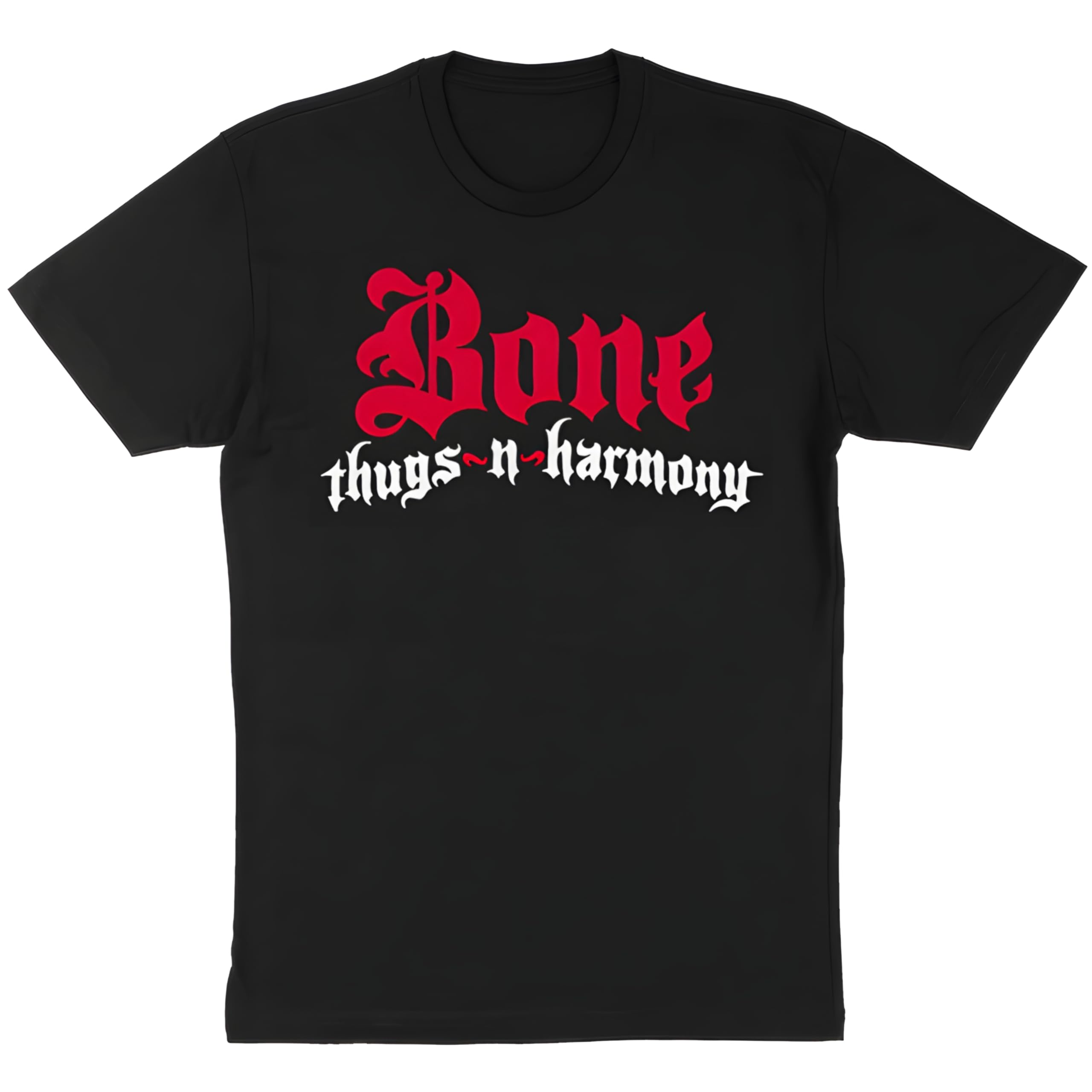 Bone Thugs-N-Harmony Men's Solid Logo Slim-Fit T-Shirt Black | Officially Licensed