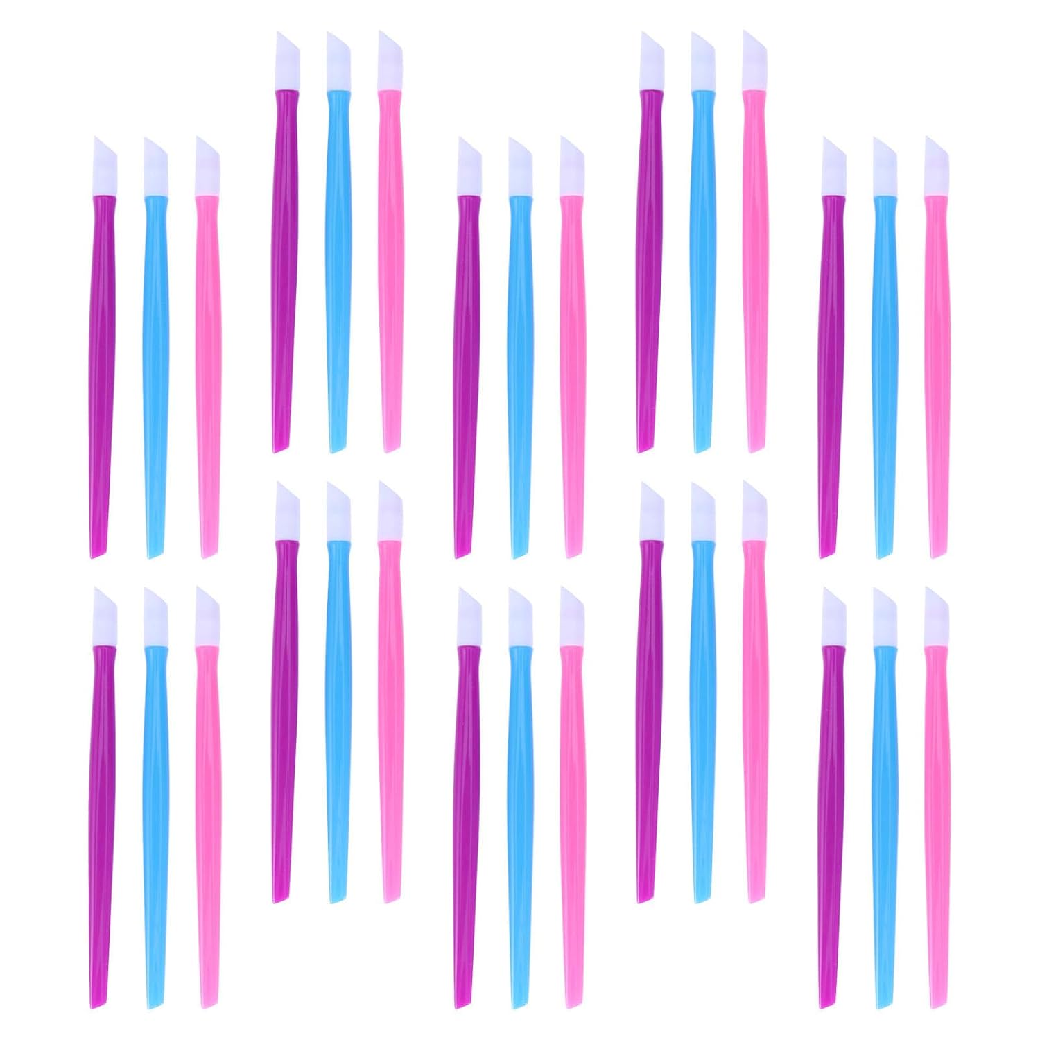 150pcs Professional Manicure Cuticle Pusher Tool for Nails, Dual-sided Plastic Nail Art Stick with Quick Removal and Sticker Smoothing Features, for DIY and Salon Use