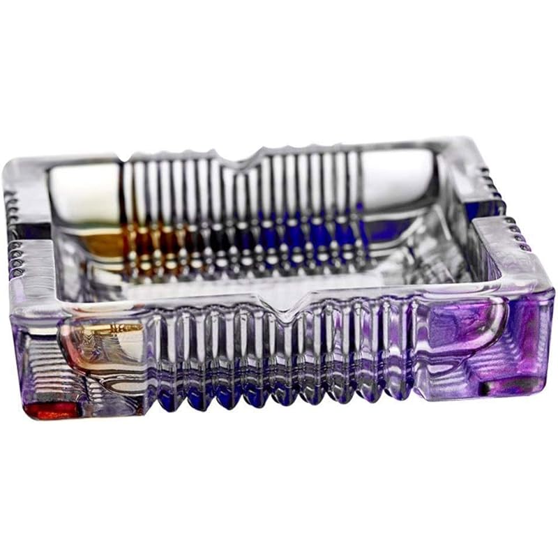 ふた付き灰皿防風 灰皿 カラーガラス灰皿 ホームリビングルームオフィスファッションデコレーション 男性用18 3x5cm女性用デコレーションタバコ灰皿 Ygqorz2x65 Anzanatitlan Org