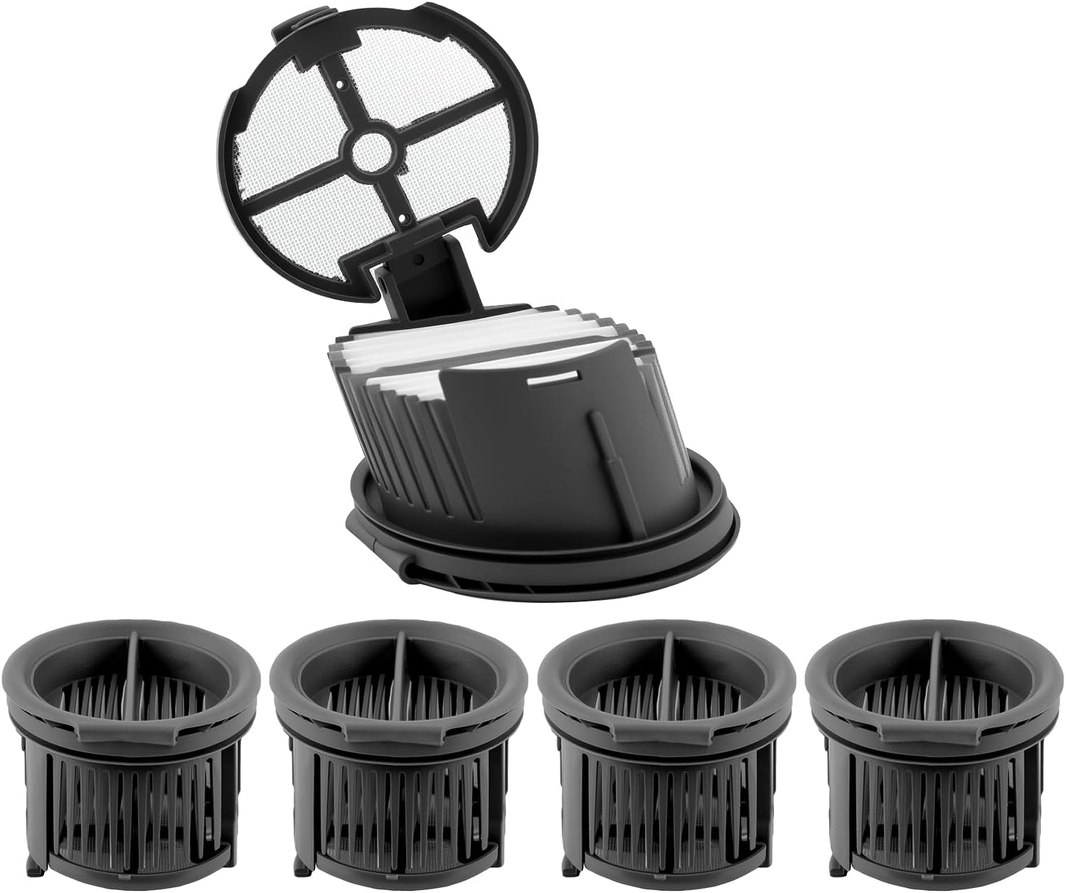 (5 Pack) H14 Pro Replacement HEPA Filters Compatible with Mova X40 Pro/Dreame/ H14/ H14 Dual Cordless Wet and Dry Vacuum Cleaner, Vacuum Filters Kit, Accessories Kit