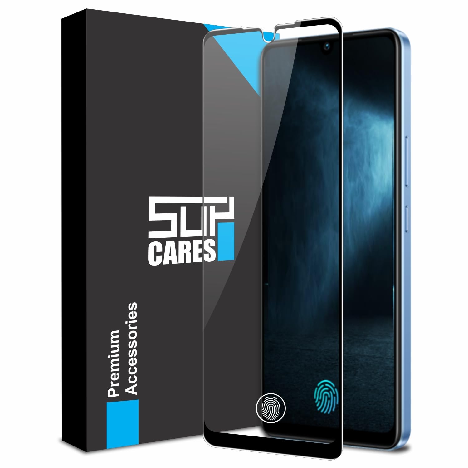 SupCares Tempered Glass for Vivo Y100, Vivo T2, iQOO Z7S and iQOO Z7 (6.38 Inch) With Installation Kit | Military-Grade Gorilla Screen Protector | Edge to Edge Coverage | Black-picture-11