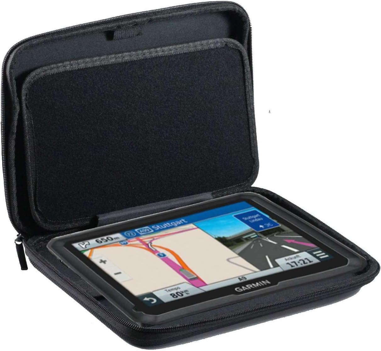Navitech Black Hard Carry Case Compatible With The NAVPAL SLIMLINE SAT