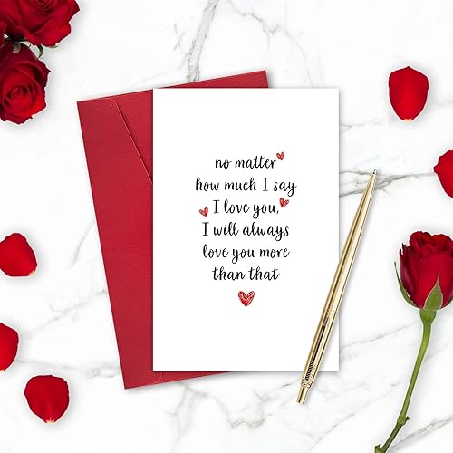 Miniatura 4 de Tarjeta I Love You tarjeta del día de San Valentín tarjeta Vday tarjeta romántica de aniversario divertida tarjeta de amor para él tarjeta de