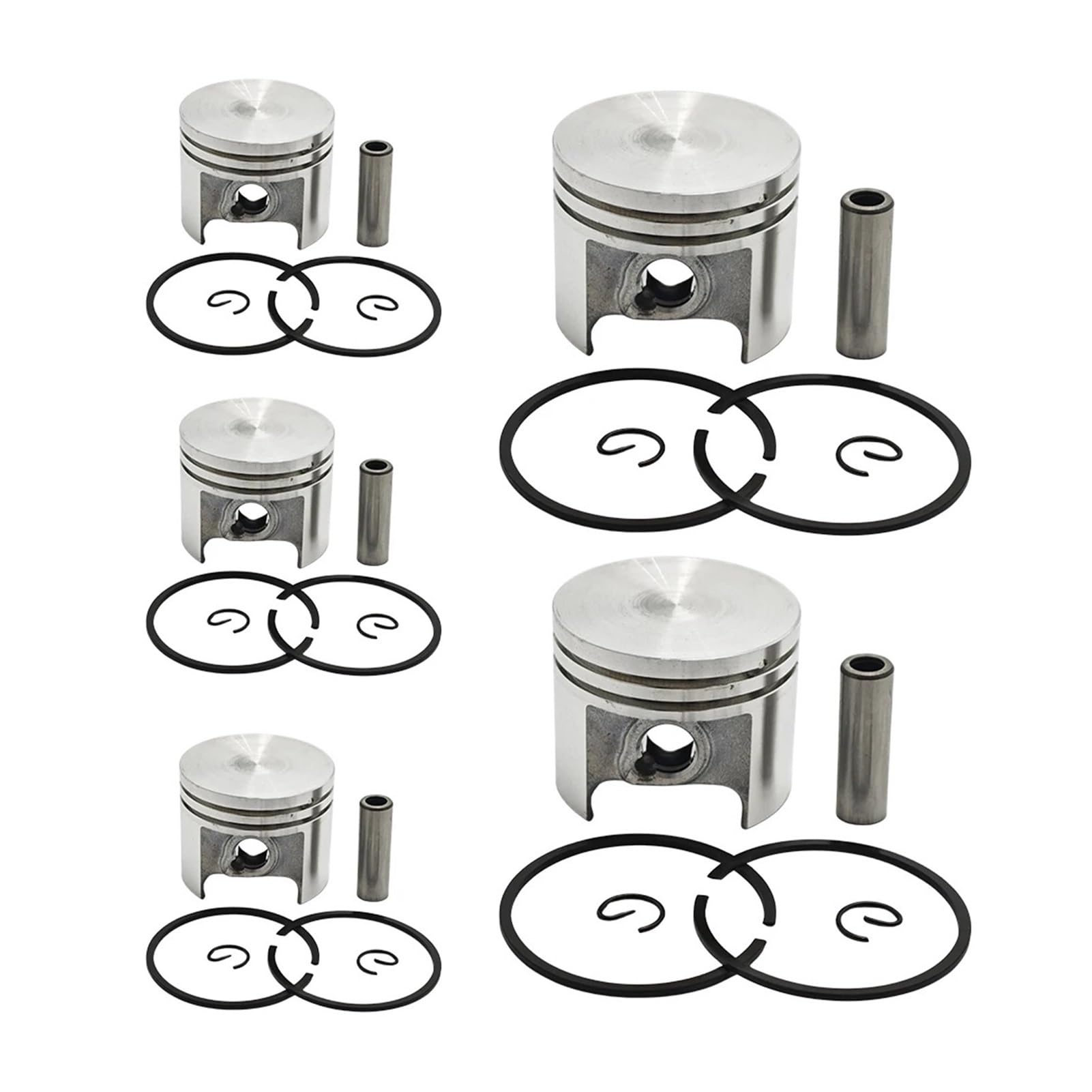 Piston 37mm kit anneaux d'axe pour tronçonneuse thermique MS170C 017