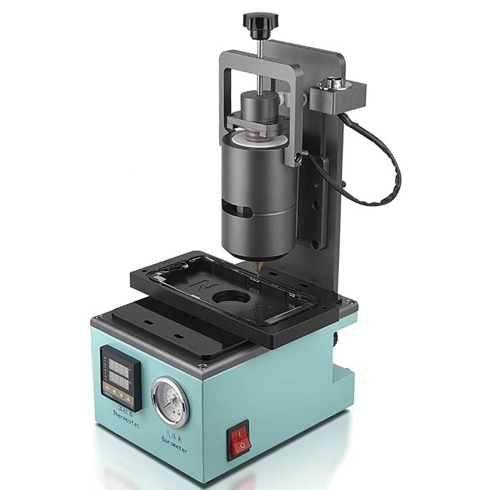 Aserzenith 1 Hot Melt Glue Dispensing Machine,30Ml Semi-Automatic Glue Drip Machine,W/Thermostat&Barometer,Foot Switch,For Electronic Components
