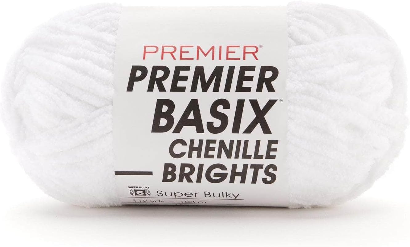 Basix Chenille Brights 2126-01 White