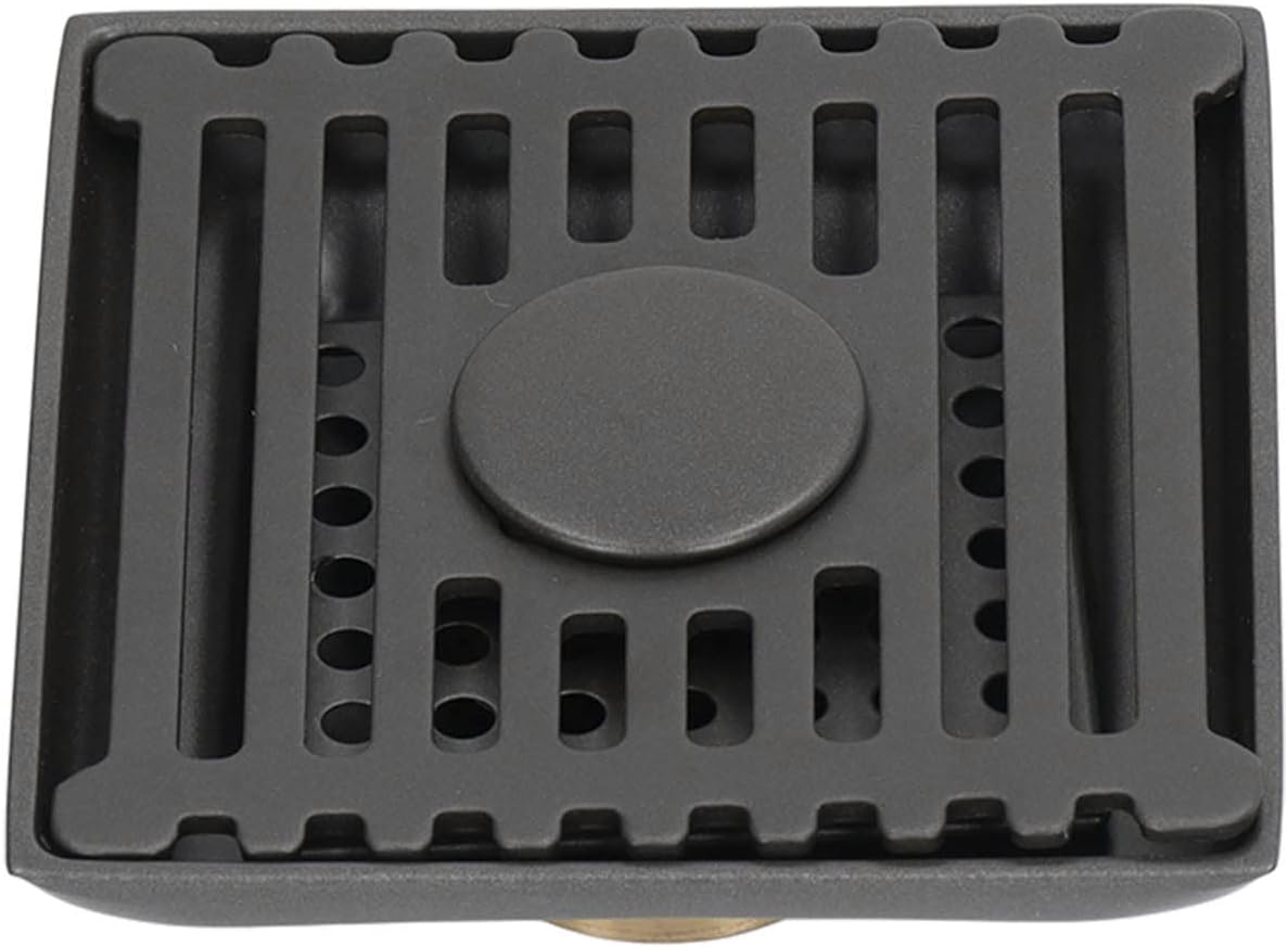 Biitfuu 4 Inch Square Floor Drain Large Displacement Shower Balcony Toilet Strip Bathroom Drain Openers