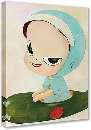 Amazon 奈良美智 Yoshitomo Nara ポスター 油絵 アートパネル アートポスター インテリア絵画 壁の絵 壁アート 壁掛け ソファの背景絵画 寝室の絵画 部屋飾り 新築飾り おしゃれ 装飾 贈り物 50x60cm フレームレス ウォールステッカー オンライン通販