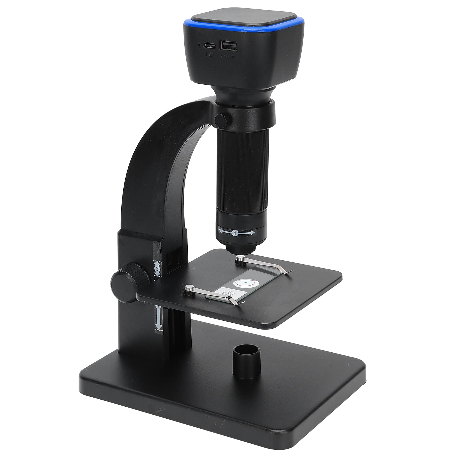 Alomejor Microscopio de Gran Aumento 2000X con Diseño de Lente Dual para Observaciones Industriales y Biológicas