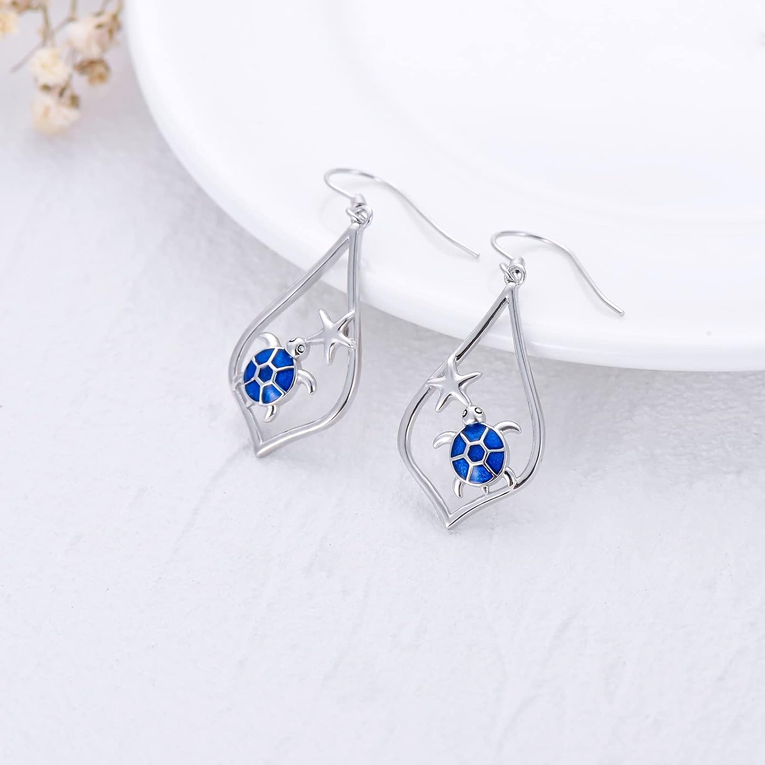 925 Sterling Silver Bee/Hummingbird/Cardinal/Giraffe Drop Dangle Earrings Jewelry Gifts for Women Friends - Image 2