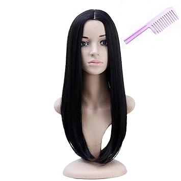 Airflow Womens Synthetic Hair Wigs Natural Look Fashion Tools Accessory (Black)