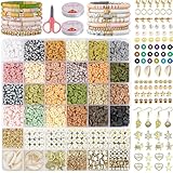Kit de fabricación de pulseras de cuentas de arcilla, 4700 piezas de...