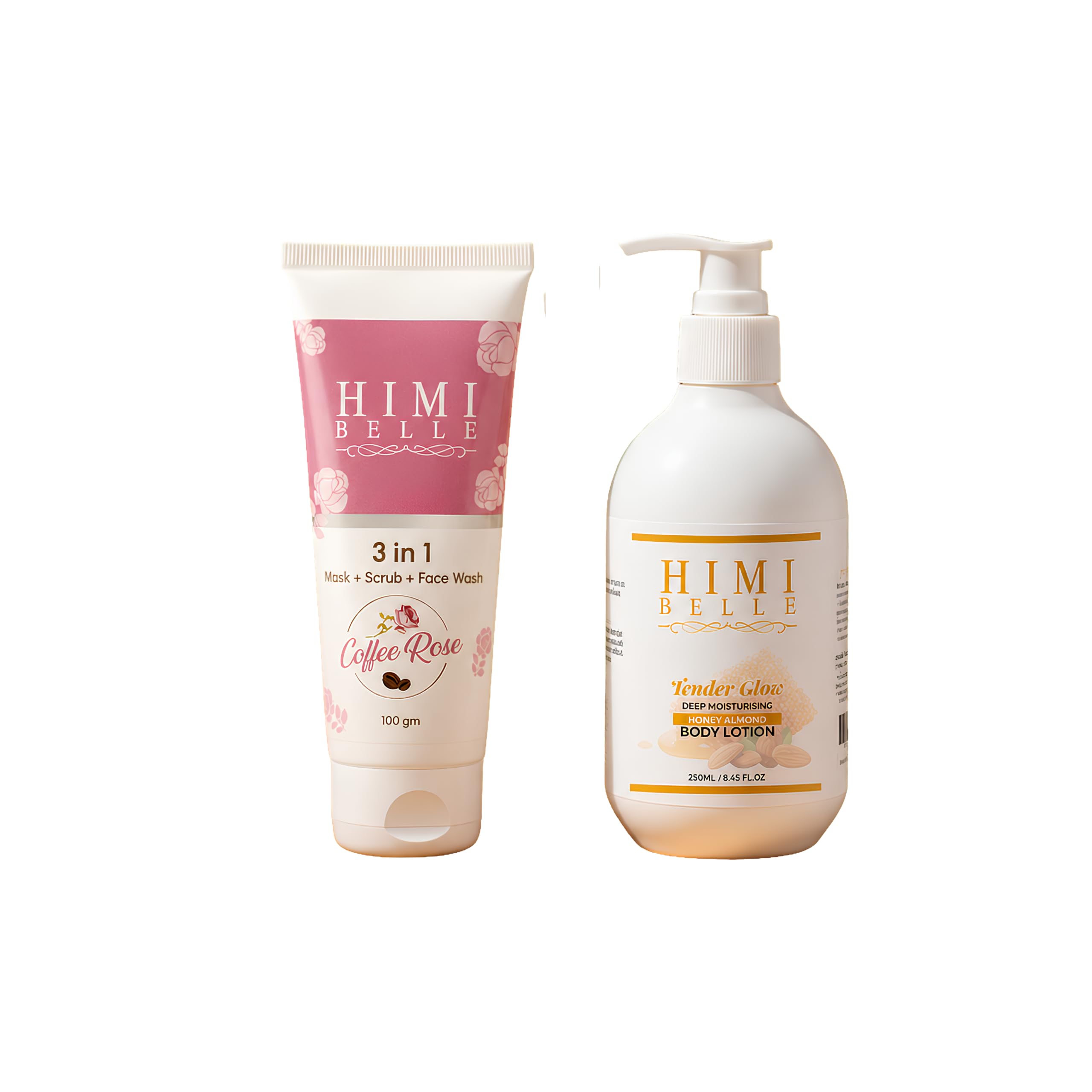 The Glow and Smooth Radiance Combo | 3 in 1 Coffee Rose Mask Scrub and Face Wash | Tender Glow Body Lotion | Exfoliating and Hydrating Skincare Duo for Radiant Skin-image-7