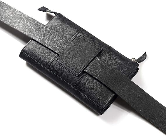Genuine Leather Case Handbag NOKIA E72 - Black